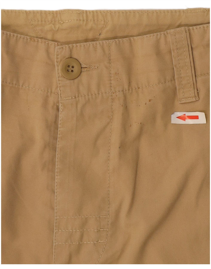Meltin' Pot Pantaloni scurți cargo pentru bărbați W34, mare, bej, bumbac