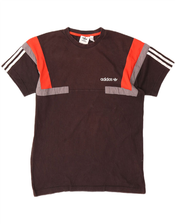 Tricou pentru bărbați Adidas Top Mediu Negru Bumbac Colorblock