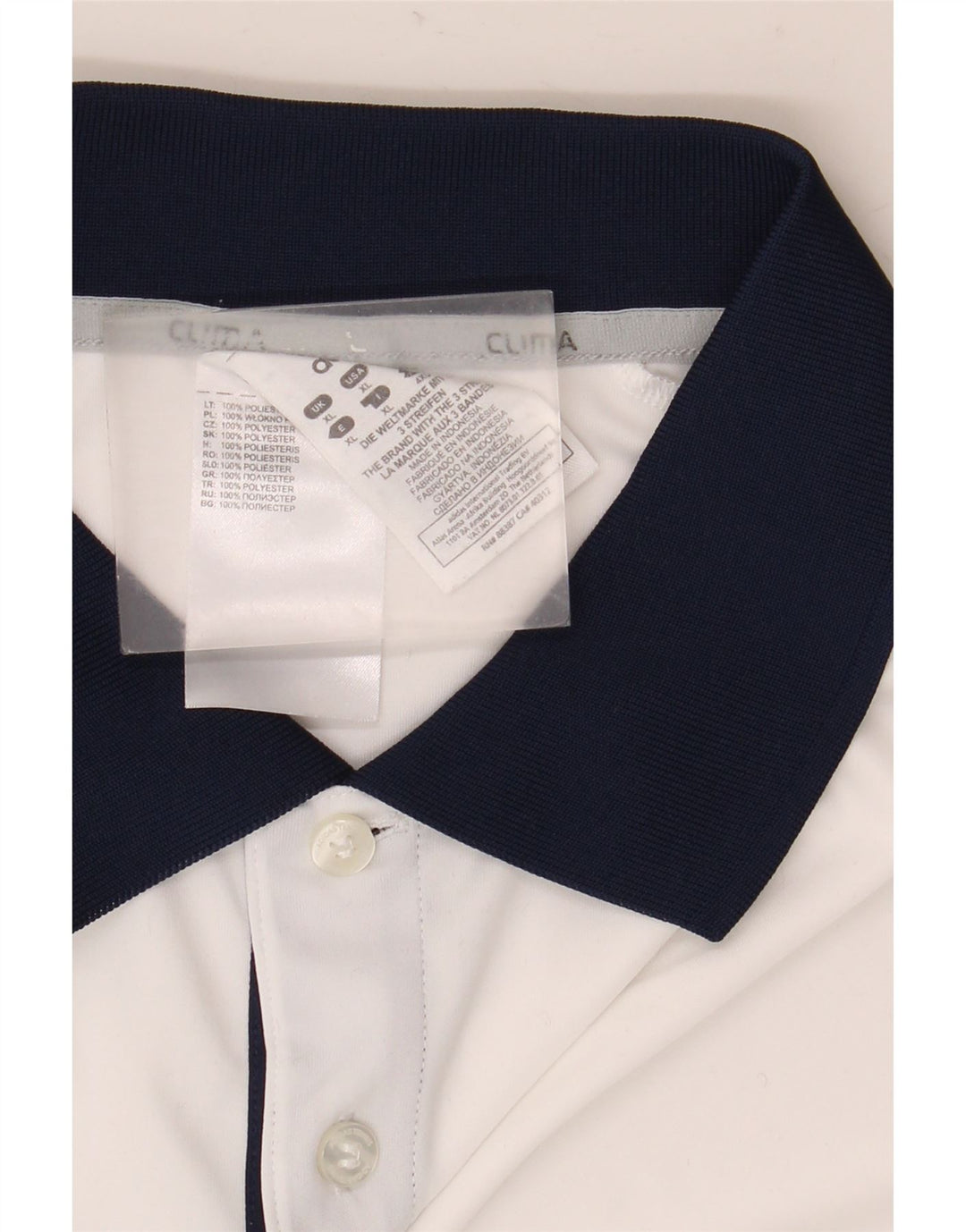 Tricou polo pentru bărbați Adidas XL, alb, poliester color bloc