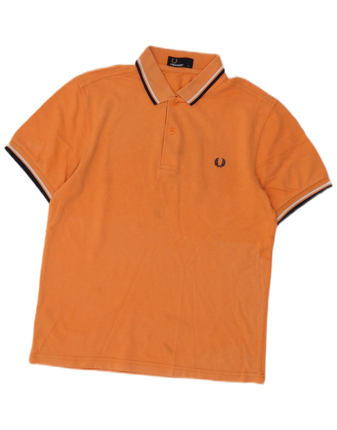 FRED PERRY Tricou polo pentru bărbați, bumbac portocaliu mic