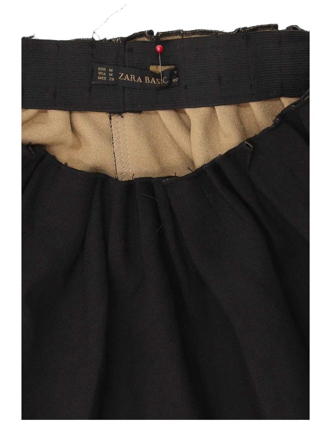Fustă A-Line Femei Zara Medium W28 Negru