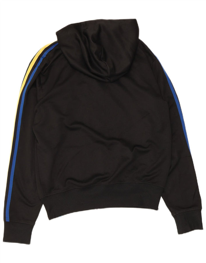 Pulover Adidas pentru bărbați, cu fermoar, poliester mediu negru