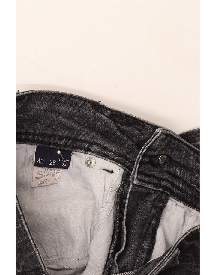 TRUSSARDI Womens Bootcut Jeans W24 L31 Grey Cotton Vintage Trussardi and Second-Hand Trussardi from Messina Hembry 