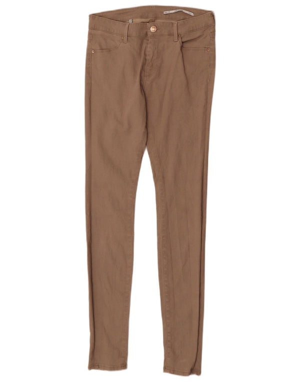 Pantaloni casual skinny pentru femei cu talie medie Zara EU 36 XS W26 L30 Bej