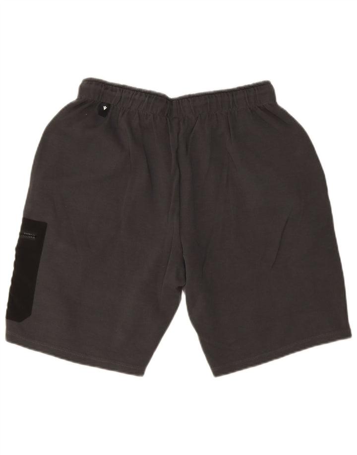 Pantaloni scurți sport Macron Udinese Calcio pentru bărbați, bumbac gri mediu
