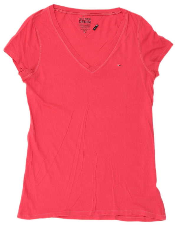 Tricou Tommy Hilfiger pentru femei Top UK 14 Large Pink