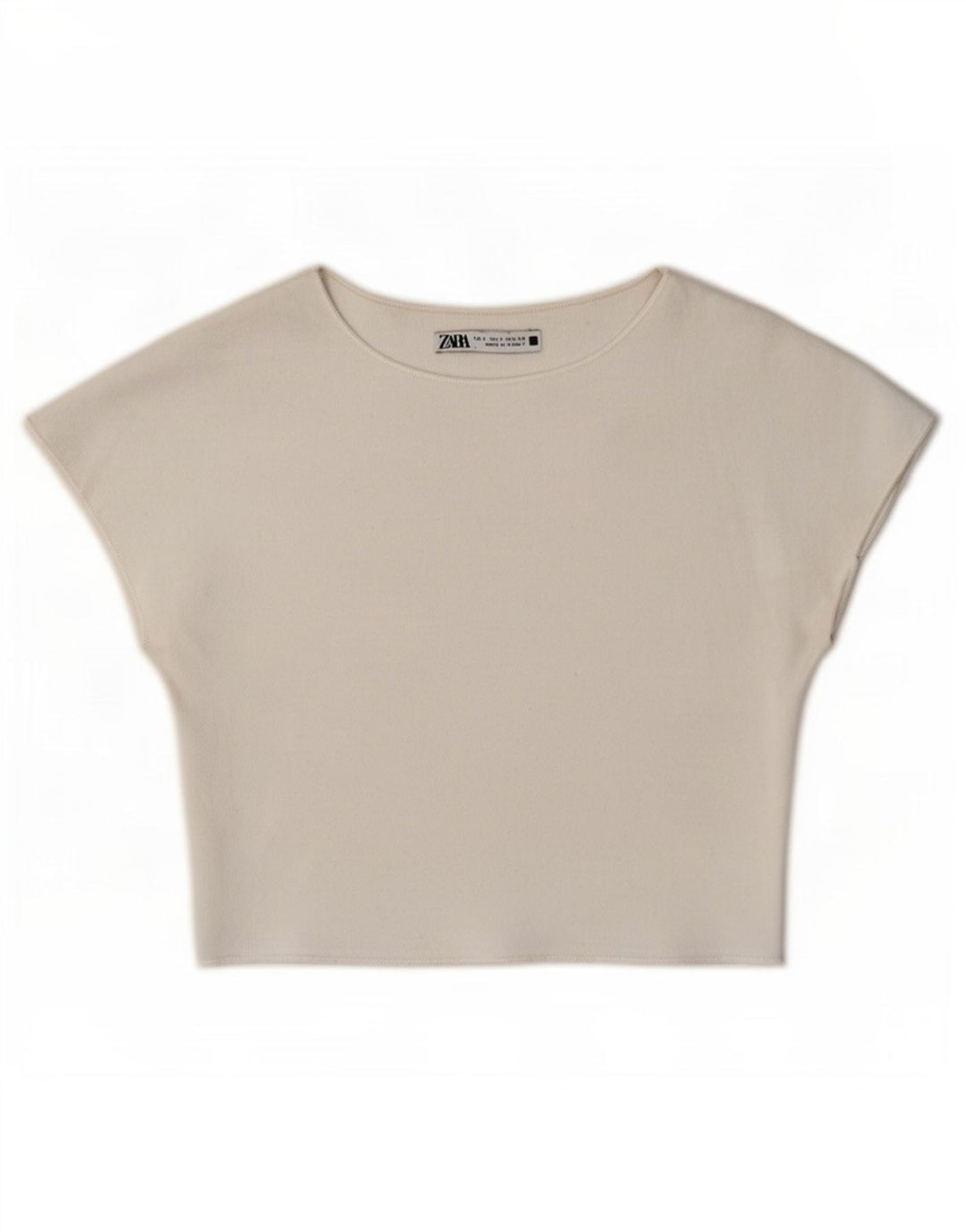 Bluză Zara pentru femei Crop Batwing Top UK 8 Small White