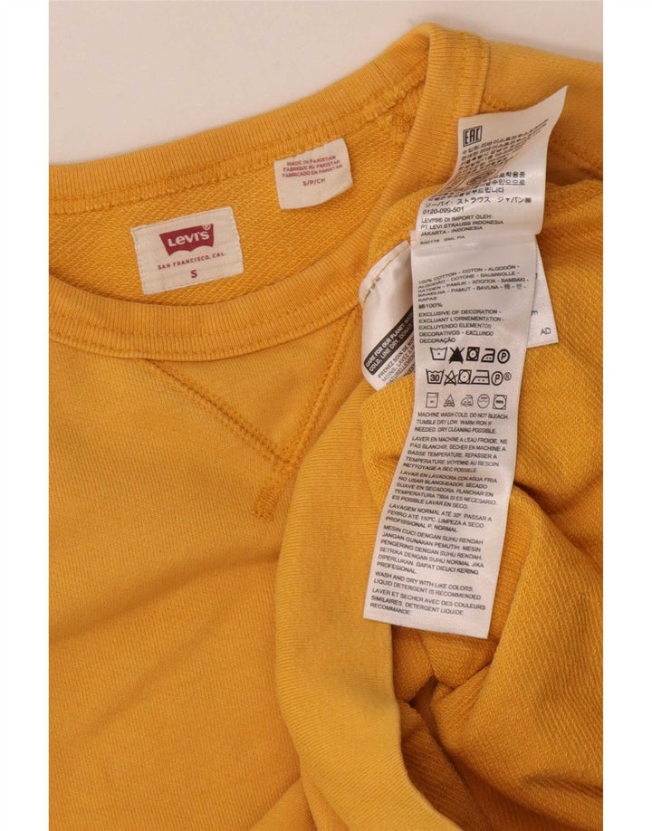 Pulover Levi's pentru bărbați, bumbac, galben mic