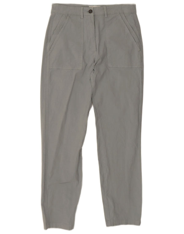 White Stuff Pantaloni casual subțiri pentru femei cu talie înaltă UK 10 Small W28 L28 Gri