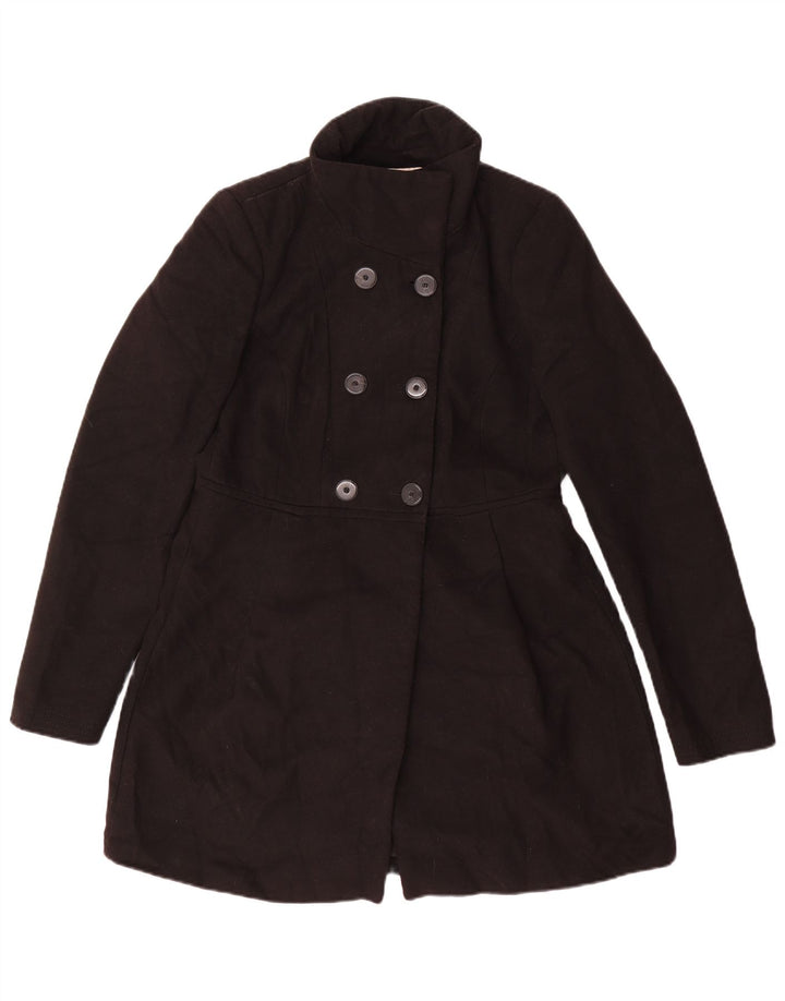 Palton Trafaluc pentru femei Zara UK 14, mare, negru, poliester