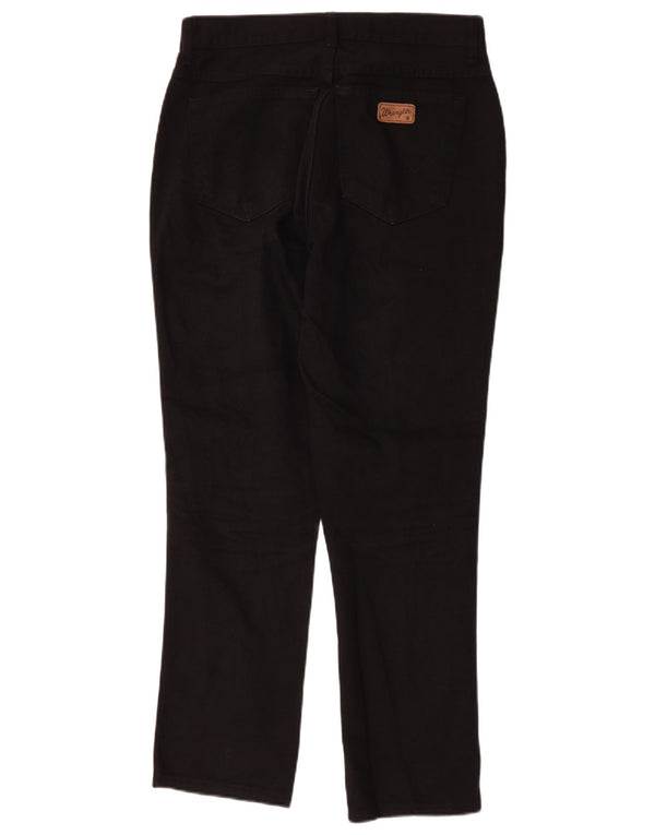 Blugi conici Wrangler pentru femei cu talie înaltă US 14 XL W32 L29 bumbac negru
