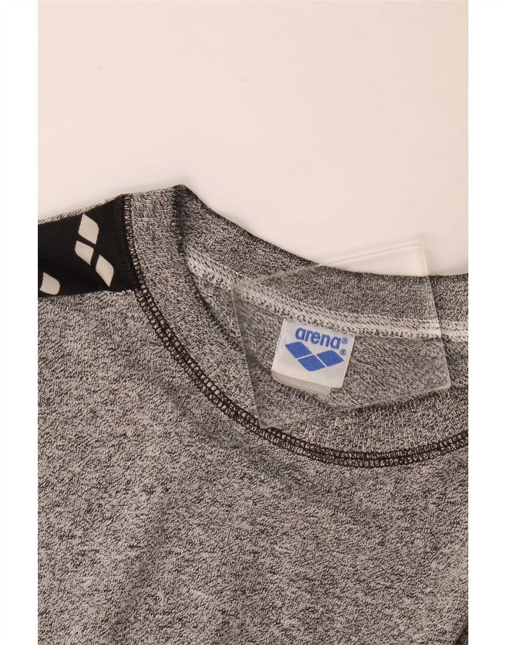 Tricou grafic pentru bărbați Arena Top mare, gri, bloc de culoare