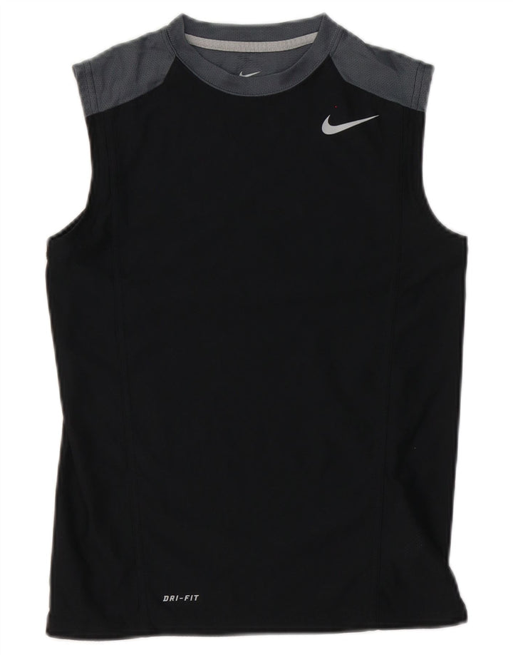 Vesta Nike Dri Fit Top pentru femei UK 10 Mic, negru, poliester color bloc