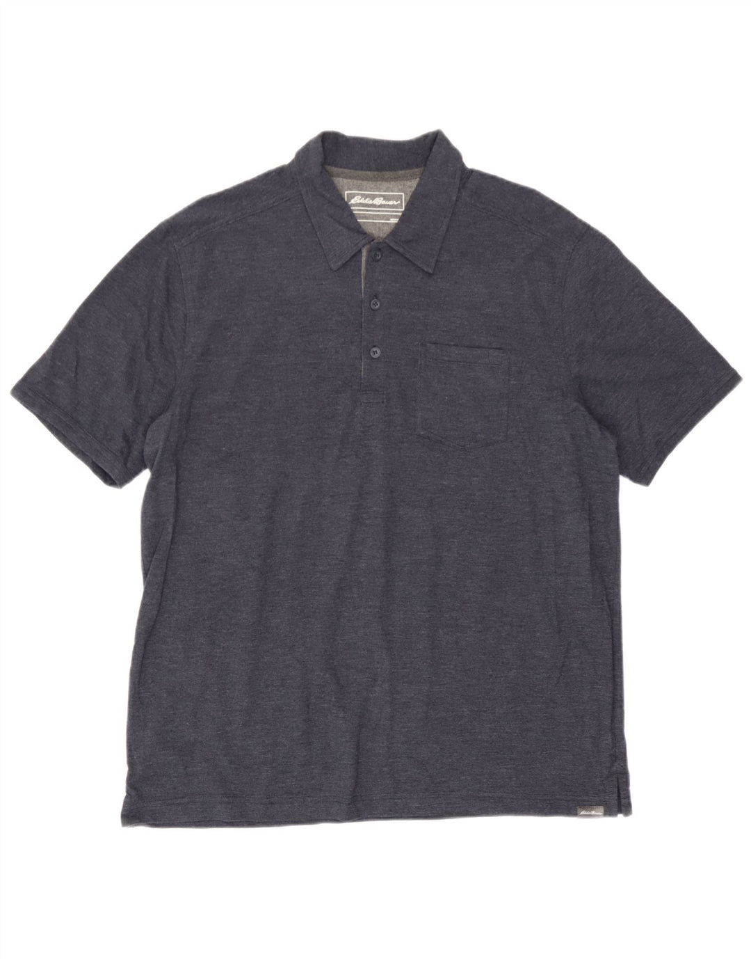 Cămașă polo Eddie Bauer pentru bărbați, mare, albastru bleumarin, bumbac
