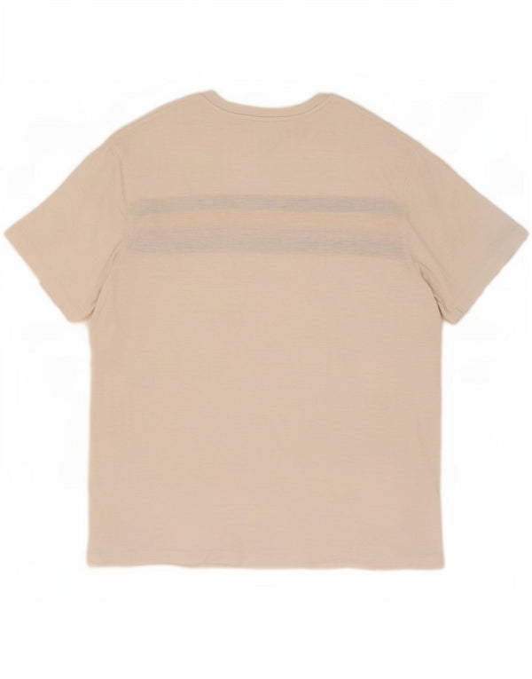 Fat Face Mens T-Shirt Top 2XL White Colourblock Cotton