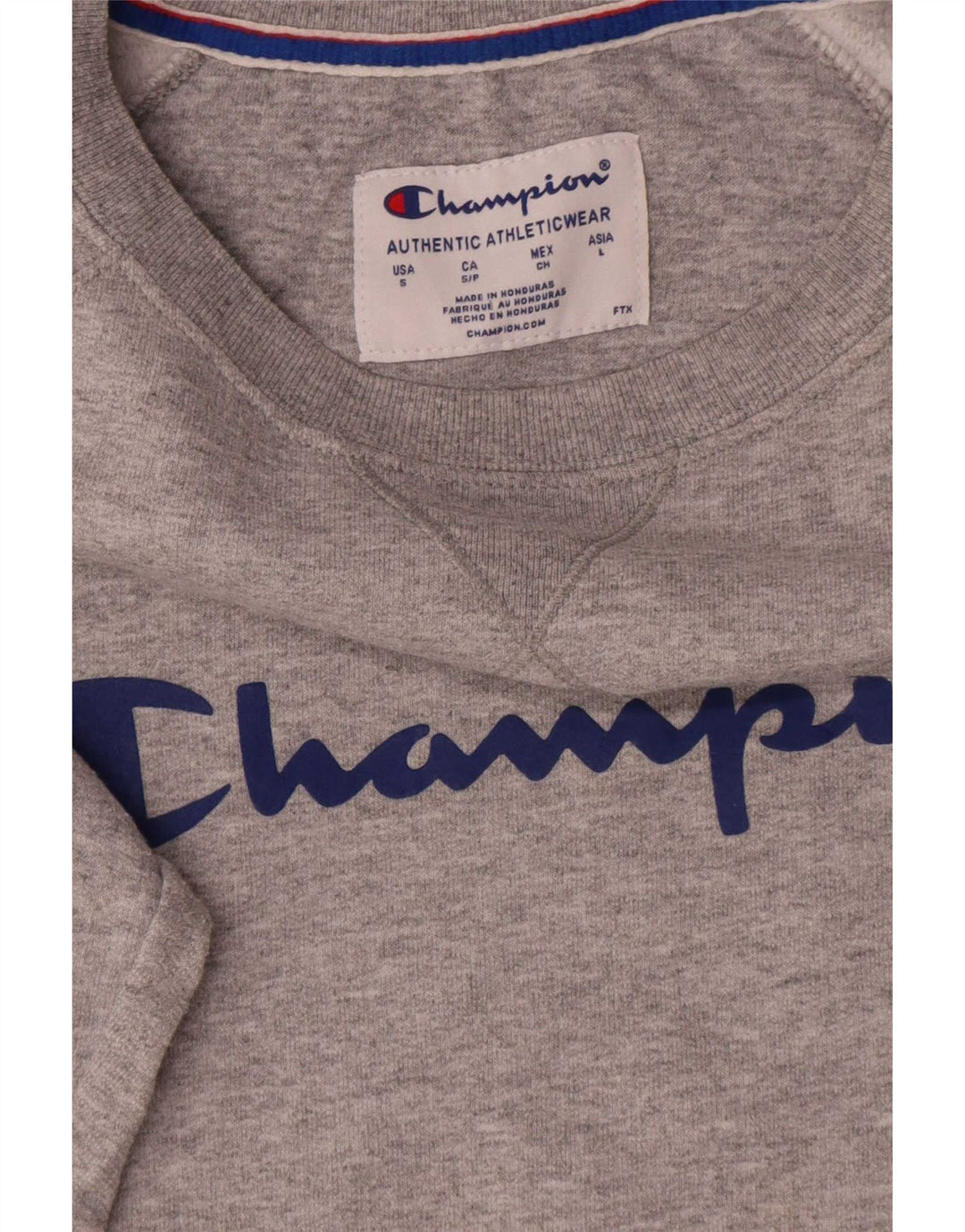 Pulover grafic pentru bărbați Champion Pulover mic, gri, bumbac