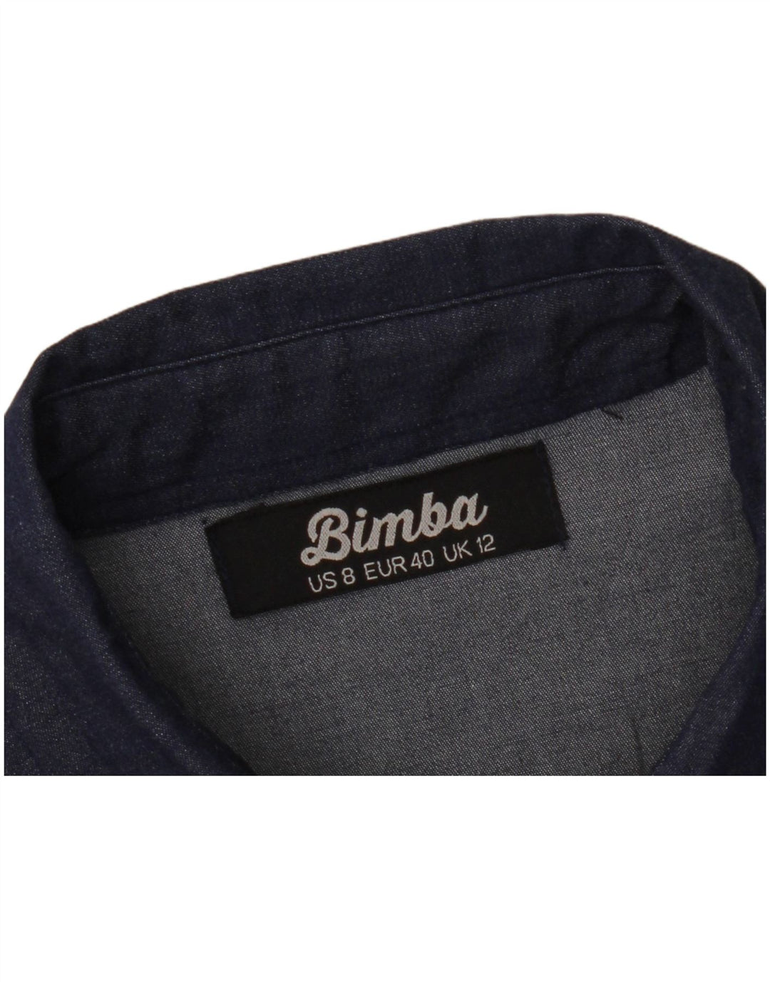 Rochie din denim fără mâneci pentru femei VINTAGE UK 12 Medium Bleumarin