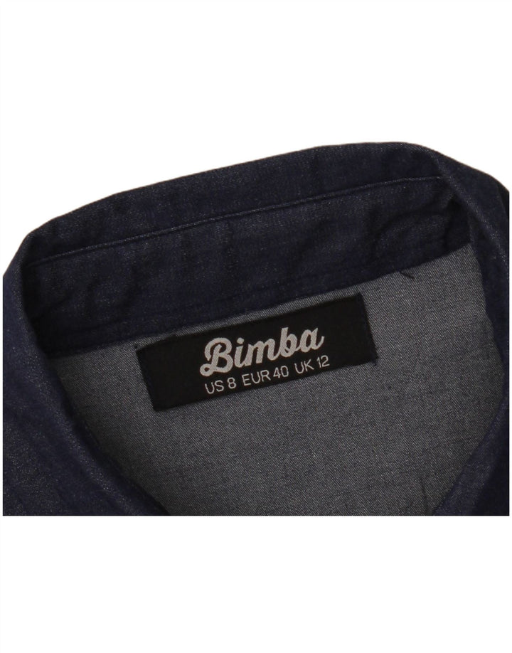 Rochie din denim fără mâneci pentru femei VINTAGE UK 12 Medium Bleumarin