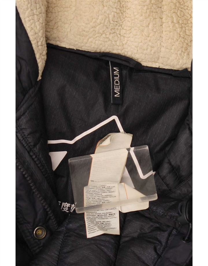 Jachetă căptușită cu glugă Superdry pentru femei UK 14 Medium Navy Blue Marine