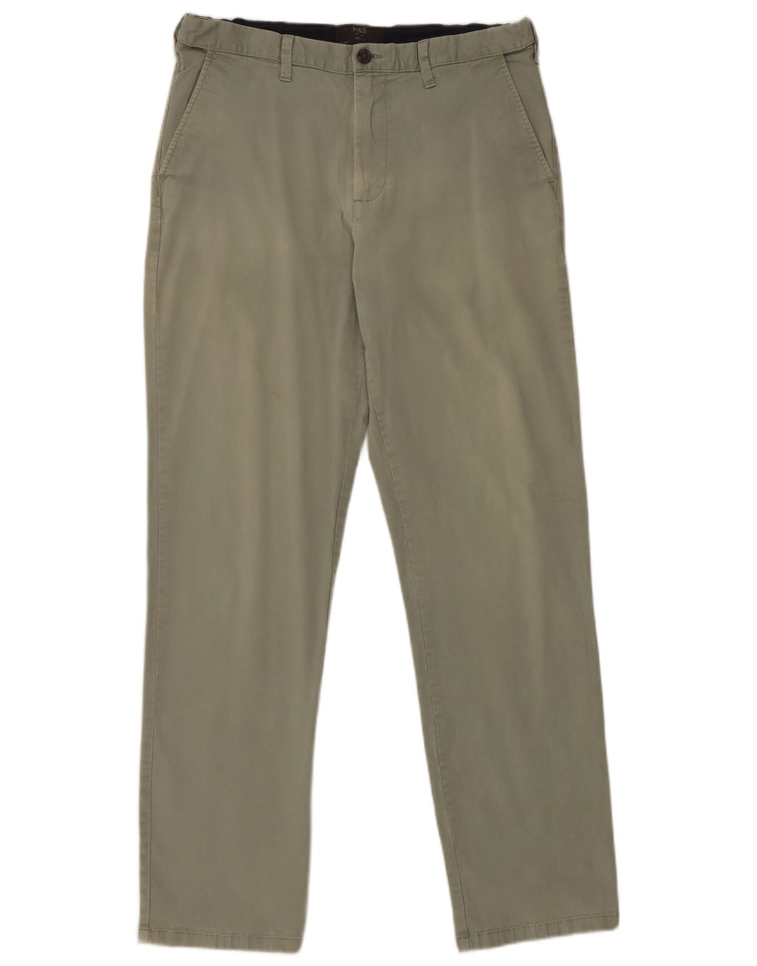 Pantaloni chino obișnuiți pentru femei Marks & Spencer L34 L33 bumbac verde