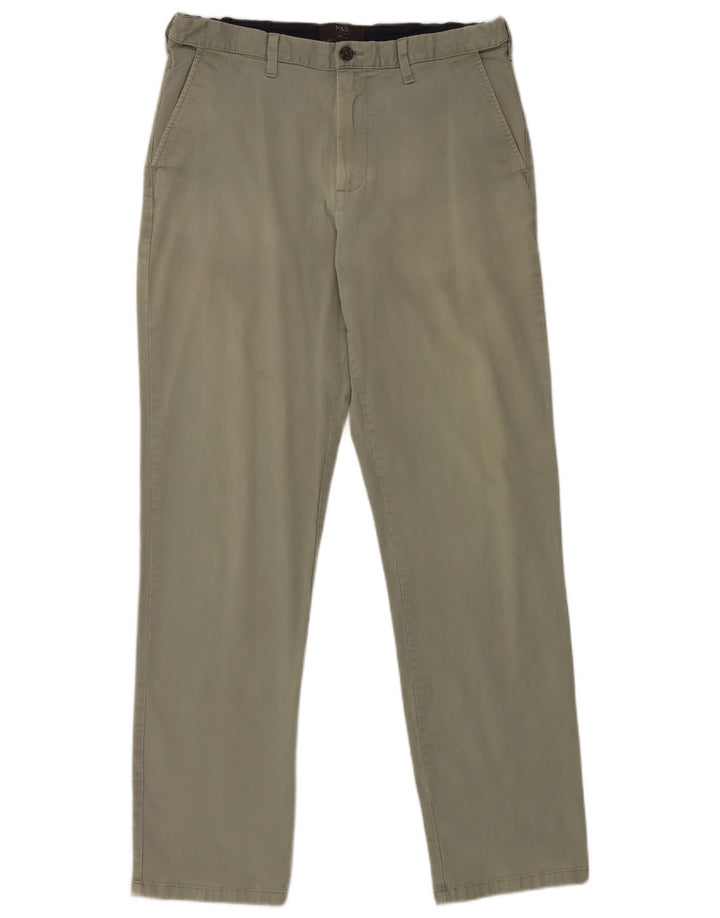 Pantaloni chino obișnuiți pentru femei Marks & Spencer L34 L33 bumbac verde