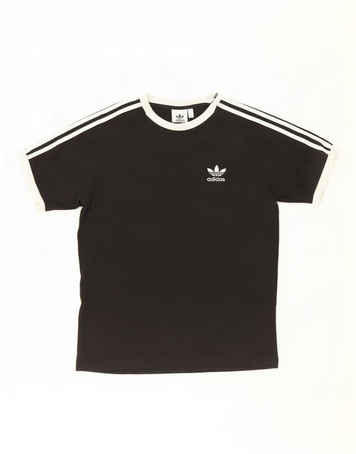 Tricou pentru bărbați Adidas Top Mediu Negru Bumbac