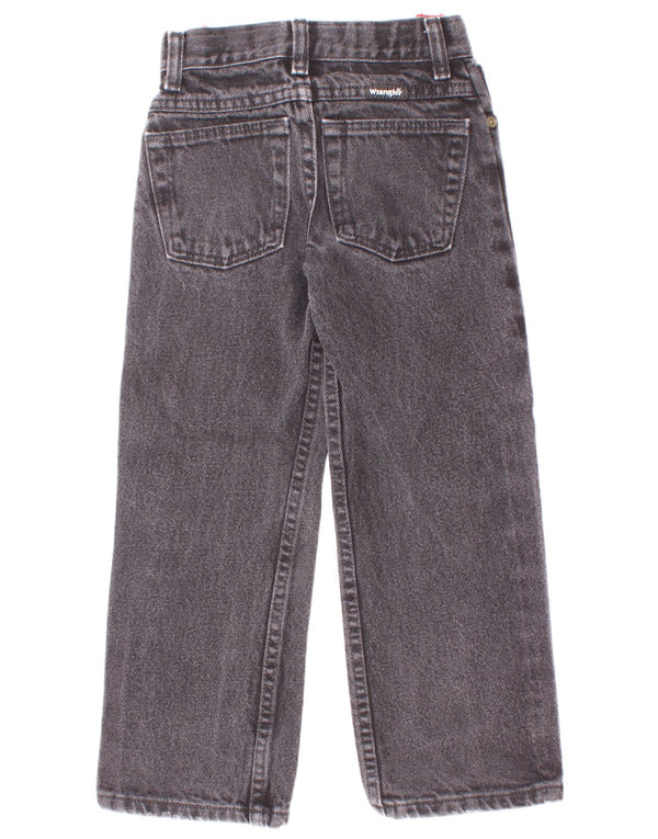 Blugi slim pentru baieti Wrangler 7-8 ani W22 L20 bumbac gri