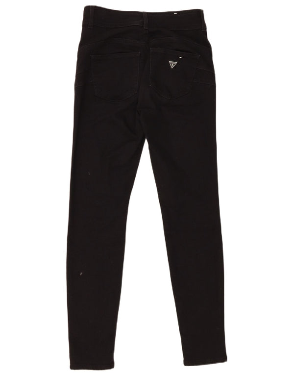 Blugi skinny pentru femei Guess W28 L29 bumbac negru