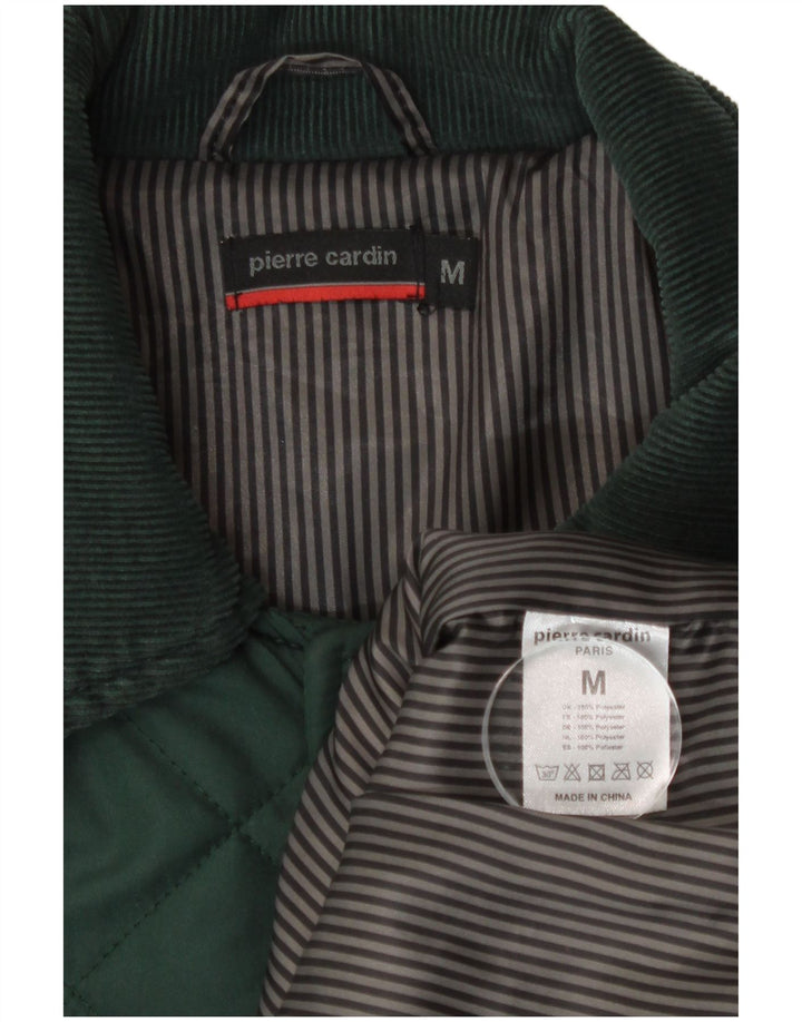 Jachetă matlasată Pierre Cardin pentru bărbați UK 38 Poliester verde mediu