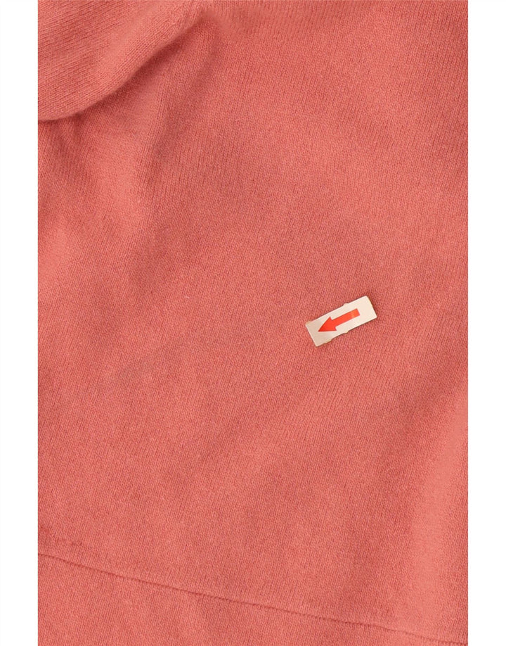 Pulover cardigan pentru femei Monsoon cu mâneci 3/4 UK 18 XL Lână roz