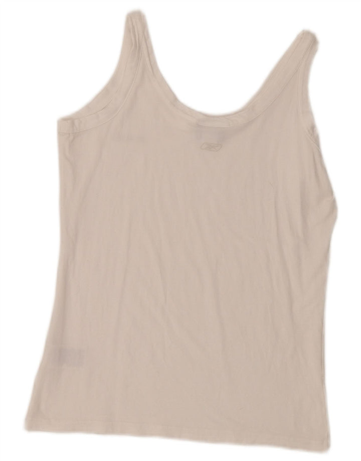 Vestă Reebok pentru femei UK 18 XL, bumbac alb