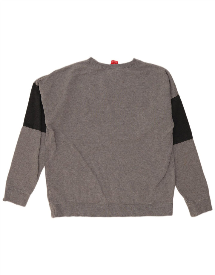 Hanorac grafic pentru bărbați Nike Pulover mare, gri, bumbac color bloc