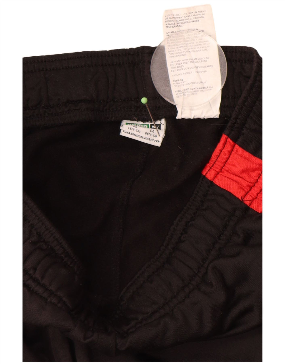 Pantaloni de trening PUMA pentru băieți Pantaloni de jogging 14-15 ani, negru, color block