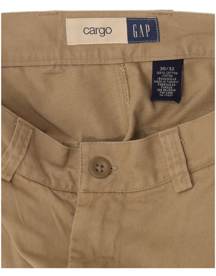 Pantaloni cargo drepti pentru bărbați Gap L30 L32 bumbac bej