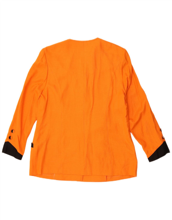 Jachetă pentru femei Fink Modell Blazer cu 5 nasturi UK 18 XL Orange Colorblock