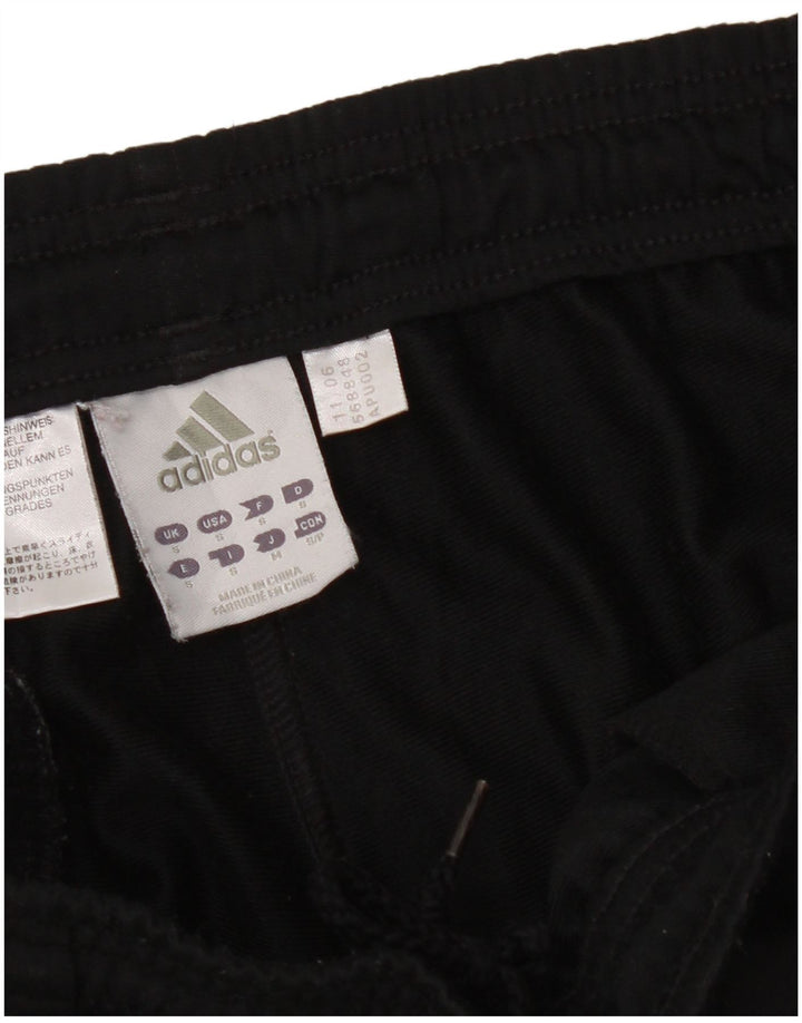 Pantaloni de trening Adidas pentru bărbați, poliester negru mic