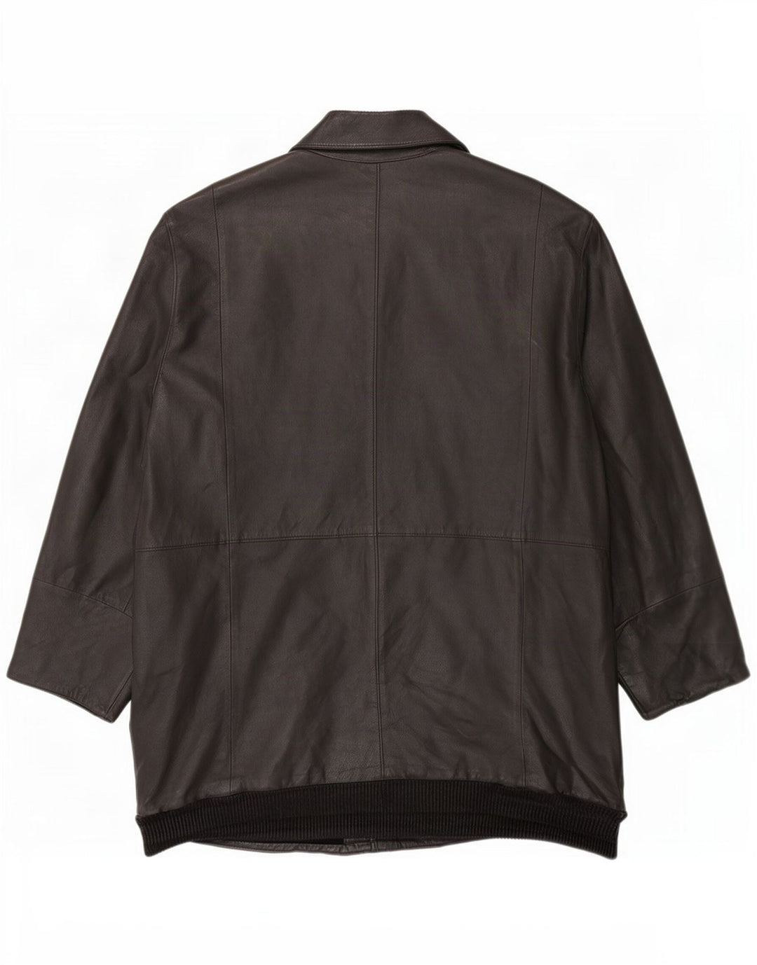 Palton din piele vintage pentru bărbați UK 42 XL negru