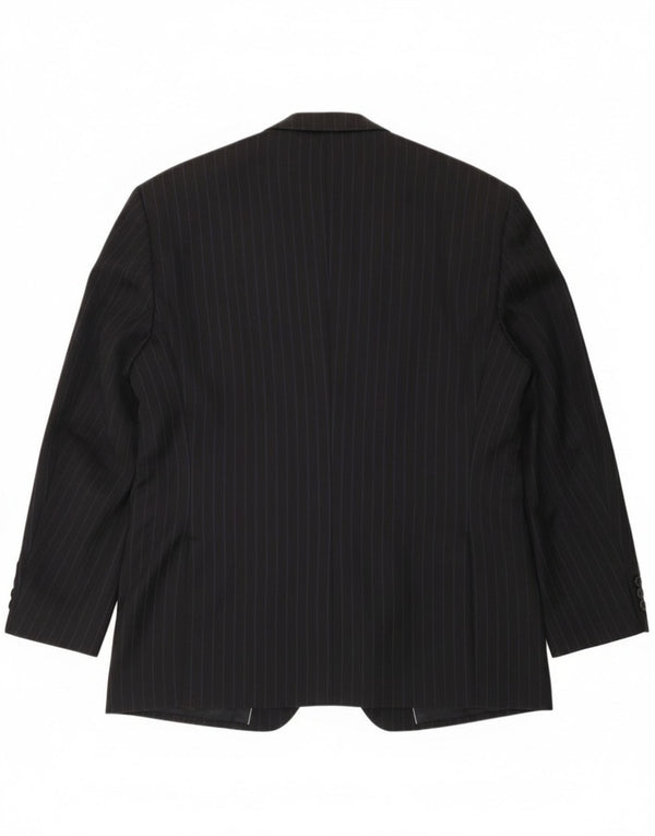 Jachetă blazer pentru bărbați Pierre Cardin cu 2 nasturi UK 44 2XL bleumarin cu dungi