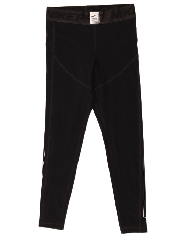 Leggings grafic Nike pentru femei UK 14 Poliester mediu negru