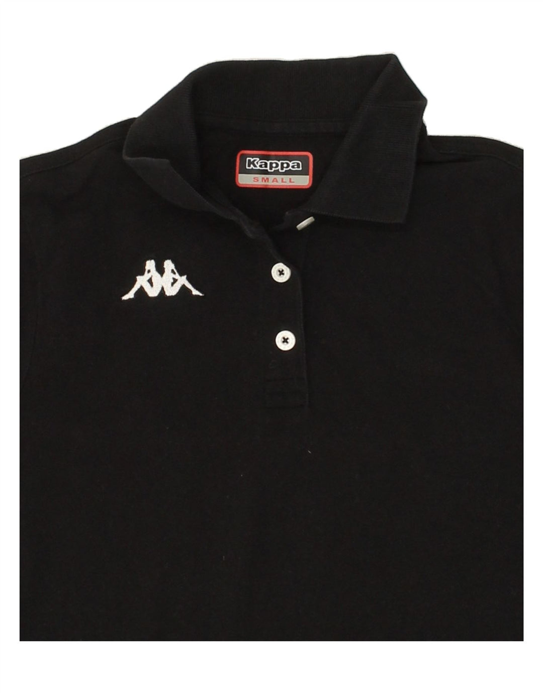 KAPPA Womens Polo Shirt UK 10 Small Black Cotton Vintage Kappa and Second-Hand Kappa from Messina Hembry 