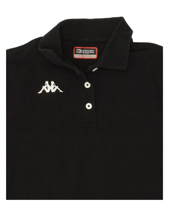 KAPPA Womens Polo Shirt UK 10 Small Black Cotton Vintage Kappa and Second-Hand Kappa from Messina Hembry 