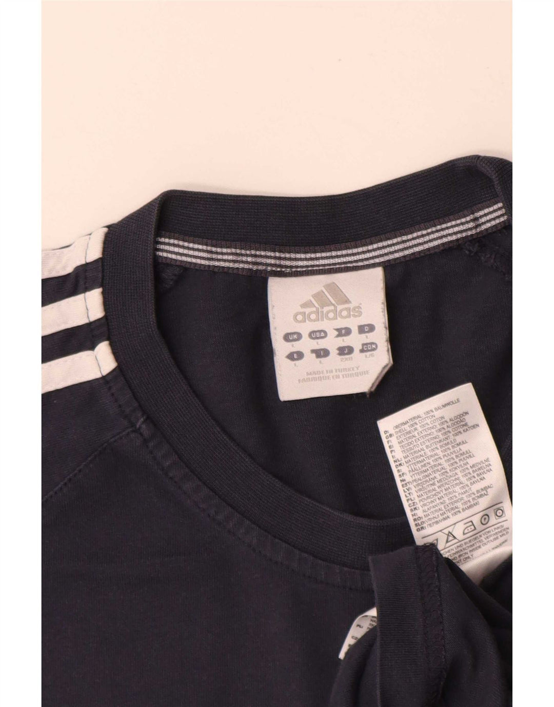 Tricou pentru bărbați Adidas Top mare din bumbac bleumarin