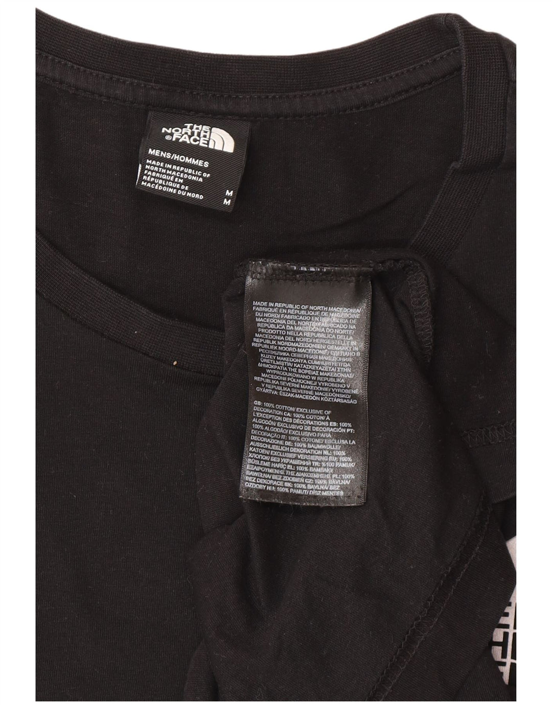 Tricou grafic pentru bărbați The North Face Top Medium Black Bumbac