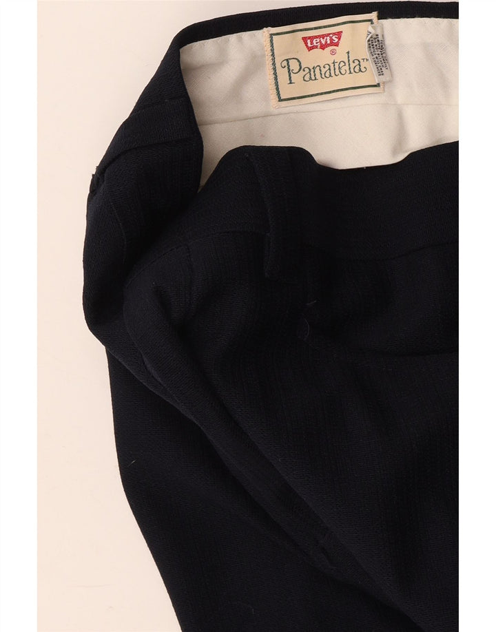 Pantaloni casual drepti pentru femei LEVI'S L34 L29 bleumarin