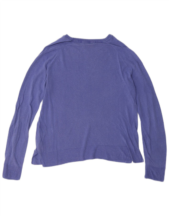 Bluză supradimensionată Massimo Dutti pentru femei UK 6 XS Lyocell bleumarin