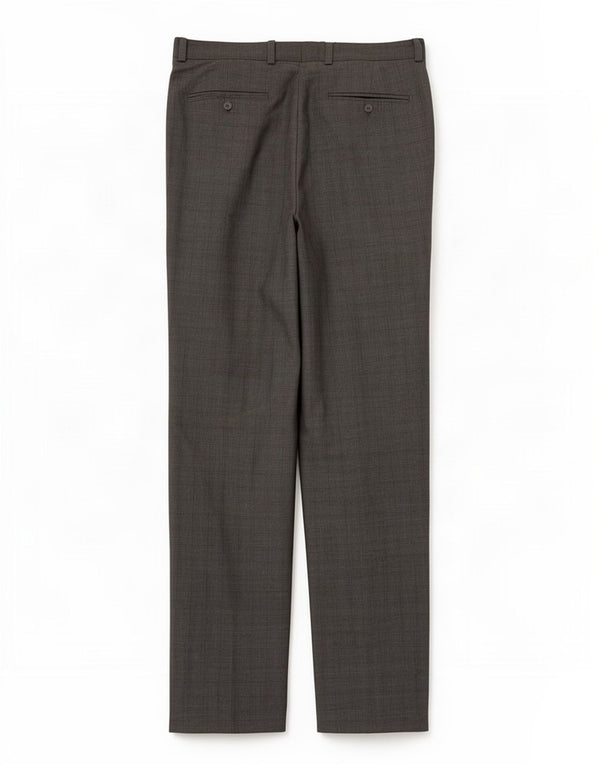 Tommy Hilfiger Mens Straight Casual Trousers W33 L32 Grey Check Polyester