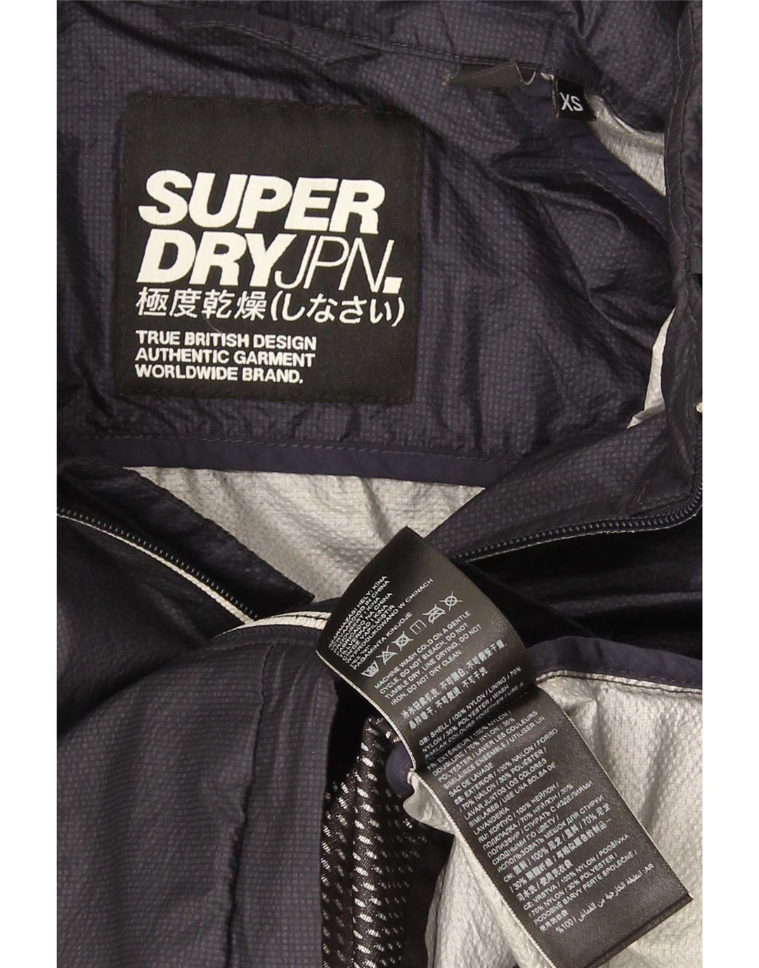 Jachetă de ploaie Superdry pentru bărbați UK 34 XS Navy Blue Marine
