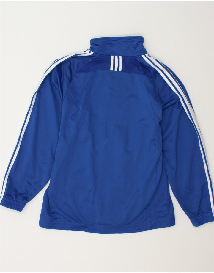 ADIDAS Boys Tracksuit Top Jacket 14-15 Years Large Blue Polyester Vintage Adidas and Second-Hand Adidas from Messina Hembry 