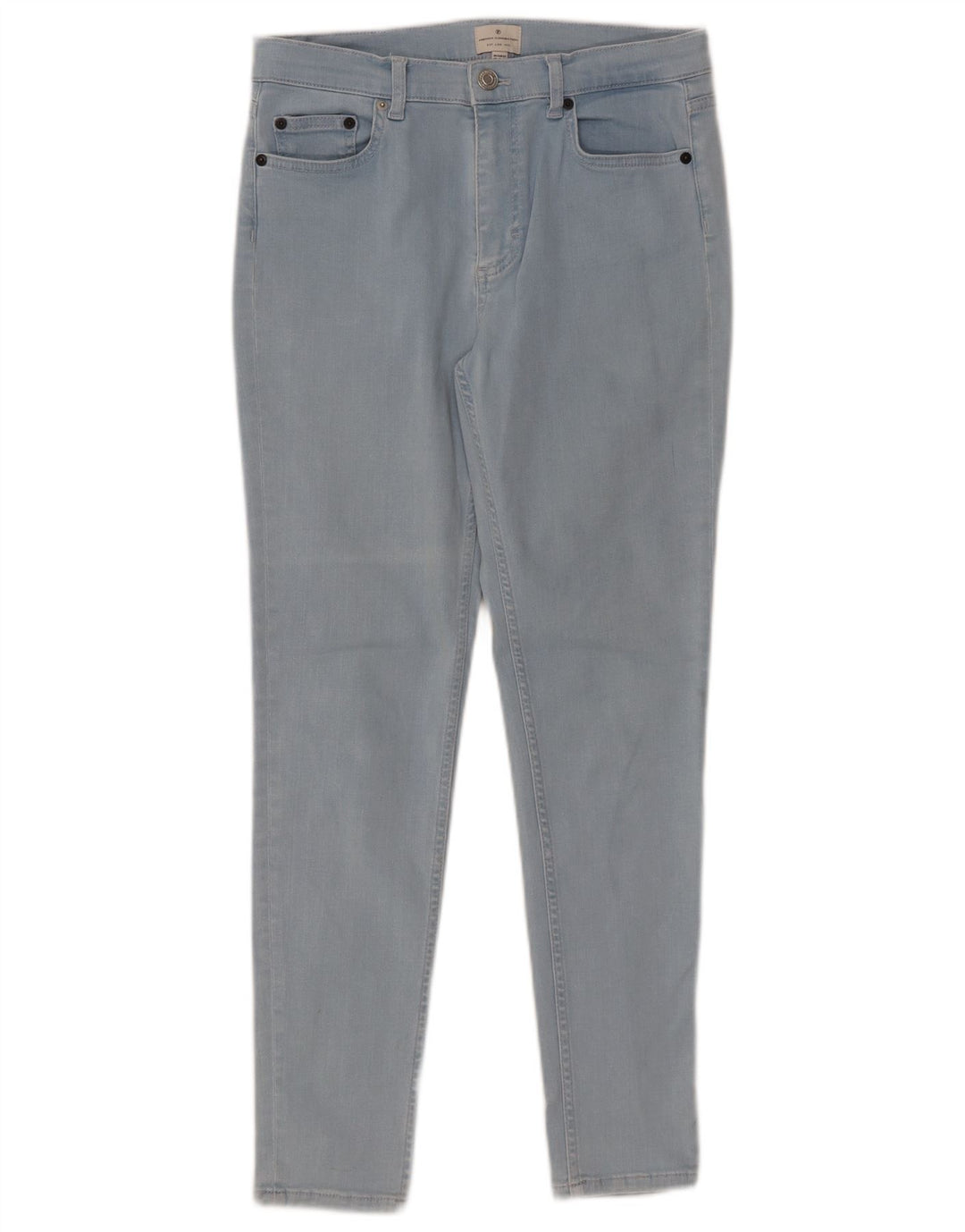 FRENCH CONNECTION Blugi subțiri pentru femei UK 12 Medium L30 L28 Bumbac albastru