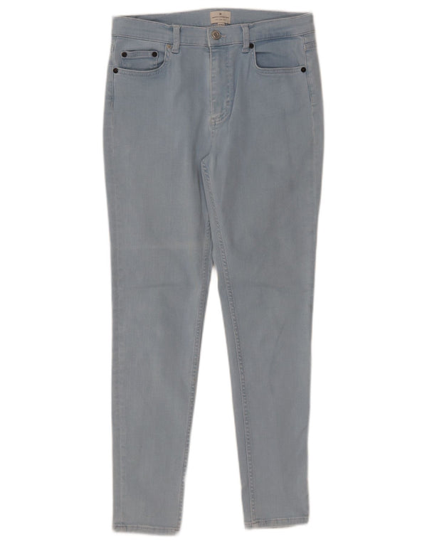 FRENCH CONNECTION Blugi subțiri pentru femei UK 12 Medium L30 L28 Bumbac albastru